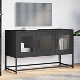 TV omarica črna 100,5x39x60,5 cm Hladno valjano jeklo, (21747089) | Shoptok.si