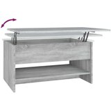  Klubska mizica siva sonoma 80x50x40 cm inženirski les, (20714188) | Shoptok.si