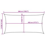  Jedro za zaštitu od sunca 160 g/m² crno 2,5 x 5 m HDPE | shoptok.hr