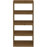 Ormarić za knjige / pregrada boja meda 60x30x135,5 cm borovina | shoptok.hr