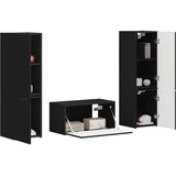  Set TV komoda 5 pcs Crna Konstruirano drvo | Eponuda.com