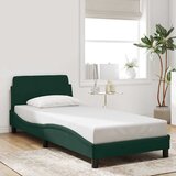  Okvir za krevet Dover tamnozeleni 90x200 cm baršunasti | shoptok.hr