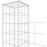  Gabionska košara U-oblika s 4 stupa 380 x 20 x 150 cm željezna | Eponuda.com
