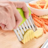 Venisymlis Zelen 2 Kos Noža Wave Blade, Nož Za Rezanje Krompirja Iz Nerjavečega Jekla, Nož Globe Wave Blade Za Kuhinjo, (22071842) | Shoptok.si