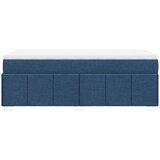  Krevet s oprugama i madracem plavi 90 x 200 cm od tkanine | shoptok.hr