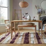 Flair Rugs Ljubičasti/u prirodnoj boji ručno rađen tepih od mješavine jute 120x170 cm Medina Blocks – | shoptok.hr