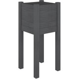 Maison Chic Vrtno cvetlično korito - Cvetlični Lonec sivo 31x31x70 cm trdna borovina, (21789197) Cene