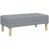  Klupa s jastukom Svijetlo siva 113 x 57 x 39 cm tkanina | shoptok.hr
