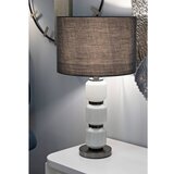 Mauro Ferretti Siva stolna lampa s tekstilnim sjenilom (visina 57 cm) Bright – | shoptok.hr