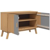  Komoda OLDEN sivo-smeđa 114 x 43 x 73,5 cm od masivne borovine | shoptok.hr
