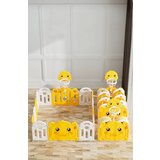 Feelkids Sklopiva ogradica sa košem "Pače" 120*206 cm (žuta+bela boje)( 20964 ) | ePonuda.com