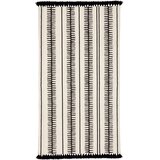 Westwing Collection bež-crni ručno tkani pamučni tepih Rita, 70 x 140 cm | shoptok.hr