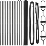 vidaXL Fencing Set Set od 2 Siva Metal 25 x 1,5 metara | shoptok.hr