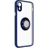 AVIZAR Ovitek za iPhone XR, odporen proti udarcem, z držalom za obrocek in trdno zadnjo stranjo z ucinkom dima - moder, (20629549) Cene