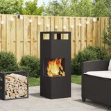 vidaXL Crna Pocinčani čelik 35 x 35 x 100 cm Izdržljivo | shoptok.hr
