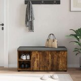  Haldna klop z blazino Enobarvno Dimljeni oreh 100 x 38 x 46 cm, (5000160708) | Shoptok.si