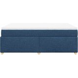  Krevet s oprugama i madracem plavi 140 x 190 cm od tkanine | shoptok.hr
