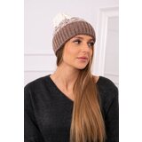 Kesi Women's cap Samara K346 cappuccino+ecru Cene