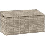  Vrtna kutija za pohranu svijetlosiva 110x50x58 cm od poliratana | shoptok.hr