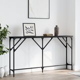 vidaXL Konzolni stol crni 140 x 23 x 75 cm od konstruiranog drva Cijene