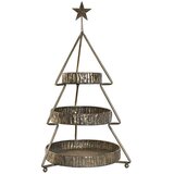 Posuda za Voće Home ESPRIT zlatan Metal 43 x 43 x 79 cm Pom de Crăciun | shoptok.hr