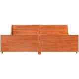 vidaXL Posteljni okvir brez vzmetnice vošč. rjav 180x200 cm borovina | Shoptok.si