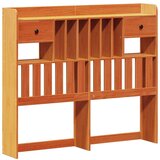  Knjižna postelja brez vzmetnice vošč. rjava 135x190 cm borovina, (21653605) | Shoptok.si