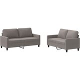  2-dijelni set sofa s jastucima smeđesivi od tkanine | shoptok.hr