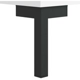 vidaXL Visoka omara bela 69,5x31x115 cm inženirski les | Shoptok.si