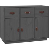  Komoda siva 100 x 40 x 75 cm od masivne borovine | shoptok.hr
