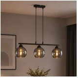 Luster na lanku DIOR 3xE27/60W/230V crna/dimno siva
