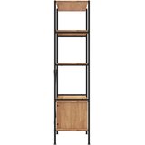  Polica s 5 razina i ormarićem 80 x 40 x 163 cm od čelika i drva | shoptok.hr