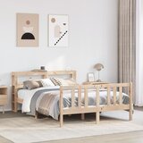  Okvir za krevet s uzglavljem 120 x 200 cm od masivne borovine Cene