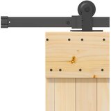  Klizna vrata NARVIK Prirodna i crna 100 x 210 cm (213,5 cm) | shoptok.hr