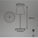 BRILONER 7507015 - LED RGBW prigušiva punjiva stona lampa LED/2,5W/5V IP44 antracit | Eponuda.com