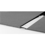 LOGOCLIC Prehodni profil 110 (Plemenito jeklo sijaj, 2,7 m x 30 mm x 3,5 mm, Vrsta montaže: Vijaki, Z vdolbino v sredini) | Shoptok.si