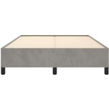 Za krevet svjetlosivi 140x190 cm baršunasti | shoptok.hr