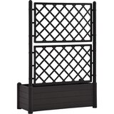  Vrtna sadilica s rešetkom 100 x 43 x 142 cm PP antracit | Eponuda.com