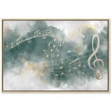 Slika - Melody of the Psalm (1 Part) Wide 90x60 U prirodnom drvenom okviru | shoptok.hr