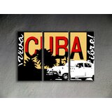  Ročno izdelana slika POP Art Cuba 3-delna (POP ART slike) | Shoptok.si