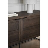 Rowico Smeđa niska komoda od punog hrasta 160x75 cm Everett – | shoptok.hr