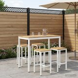  Stol za bar u vrtu Bijela 108,5 x 55 x 105 cm | shoptok.hr