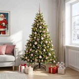  Umjetno božićno drvce s kuglicom 180 cm 300 LED lampica - 180 cm s LED-ima i ružičastim lopticama | shoptok.hr