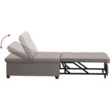 vidaXL 3-v-1 kavč za spanje s potegljivim dizajnom v taupe tkanini | Shoptok.si