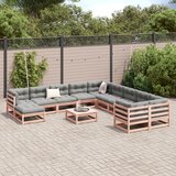  The Living Store Vrtna sedežna garnitura 12-delna trden les douglas - Vrtna Sedežna Garnitura, (21460519) | Shoptok.si