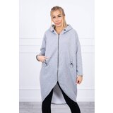 Kesi Long insulated sweatshirt in gray color Cene
