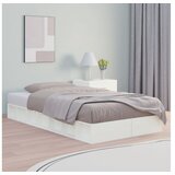  Okvir za krevet bijeli 100 x 200 cm od masivnog drva | shoptok.hr