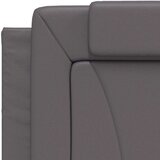  Okvir kreveta s LED svjetlima sivi 90 x 200 cm od umjetne kože | shoptok.hr