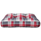  Blazina za palete rdeča karirasta 58x58x10 cm blago, (21416308) | Shoptok.si