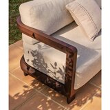 Kave Home Rjava/bež aluminijasta vrtna garnitura za 3 osebe Nerano &amp;ndash; Slike